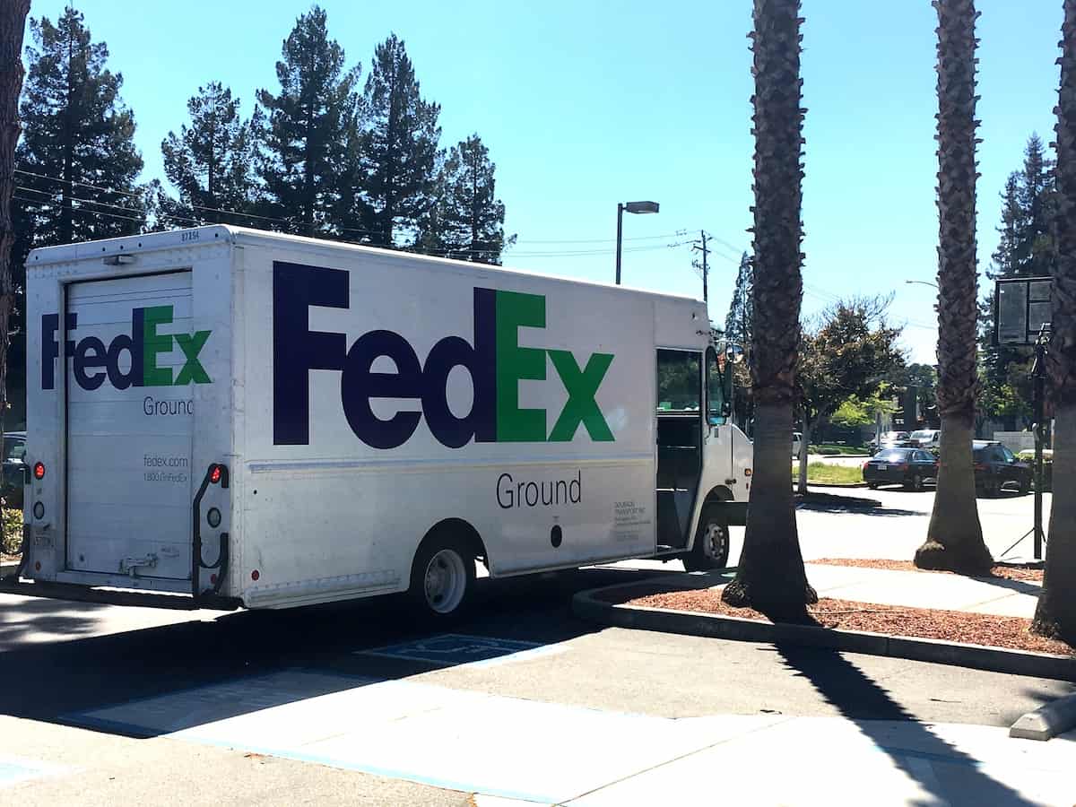 FedEx delivery truck